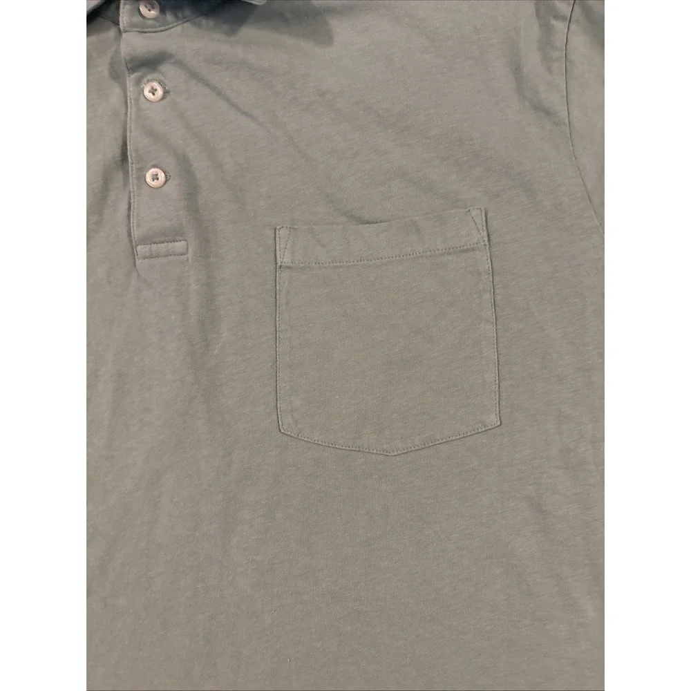 Polo Ralph Lauren Men XL Classic Fit Cotton Linen Polo Shirt Sage Green